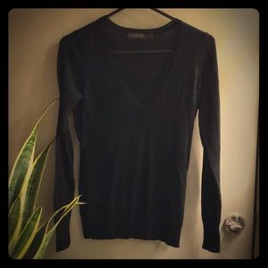 Limited Merino-acrylic blend V-neck sweater
